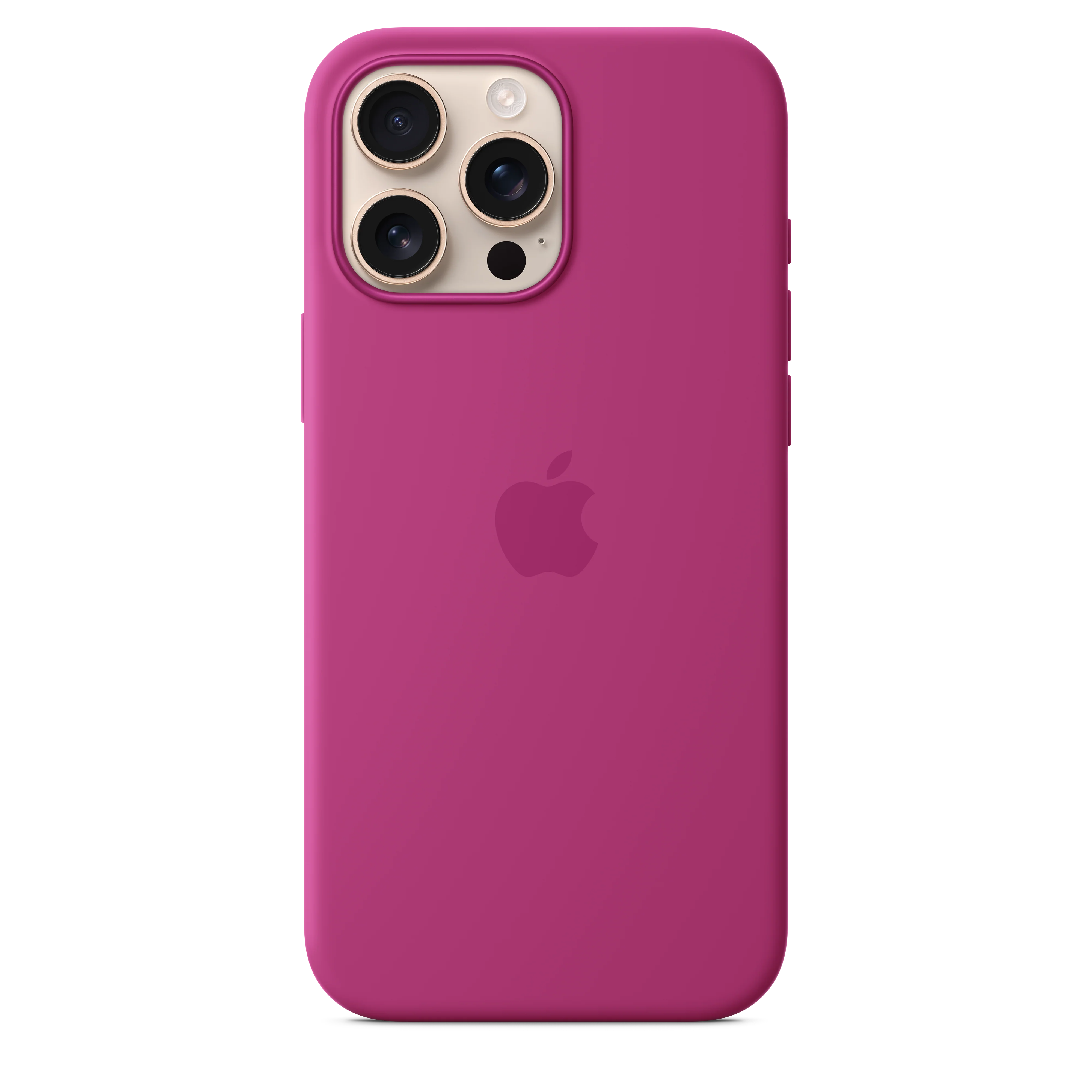 Funda de silicón con MagSafe para el iPhone 16 Pro Max - Fucsia