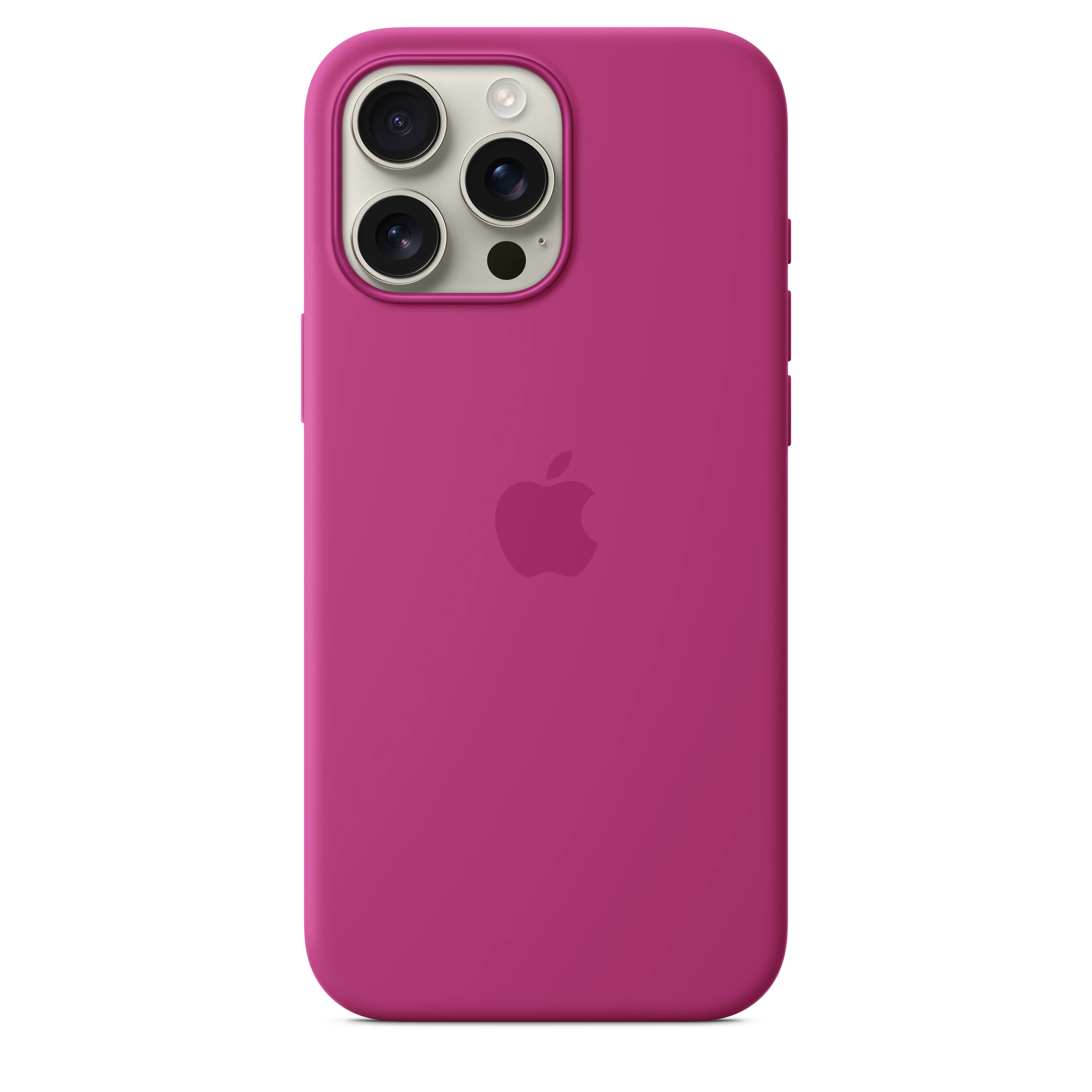 Funda de silicón con MagSafe para el iPhone 16 Pro Max - Fucsia - Image 2