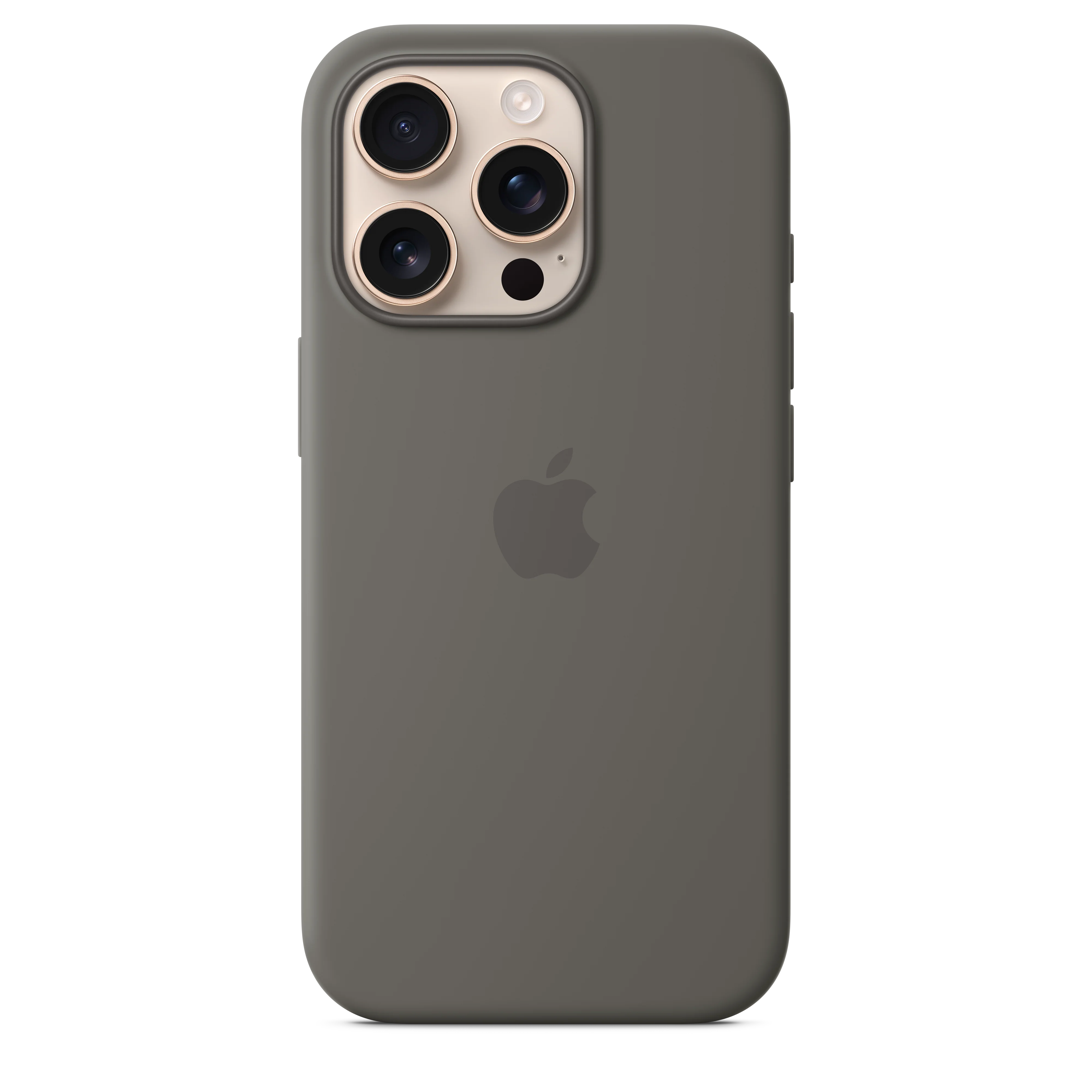 Funda de silicón con MagSafe para el iPhone 16 Pro - Gris piedra