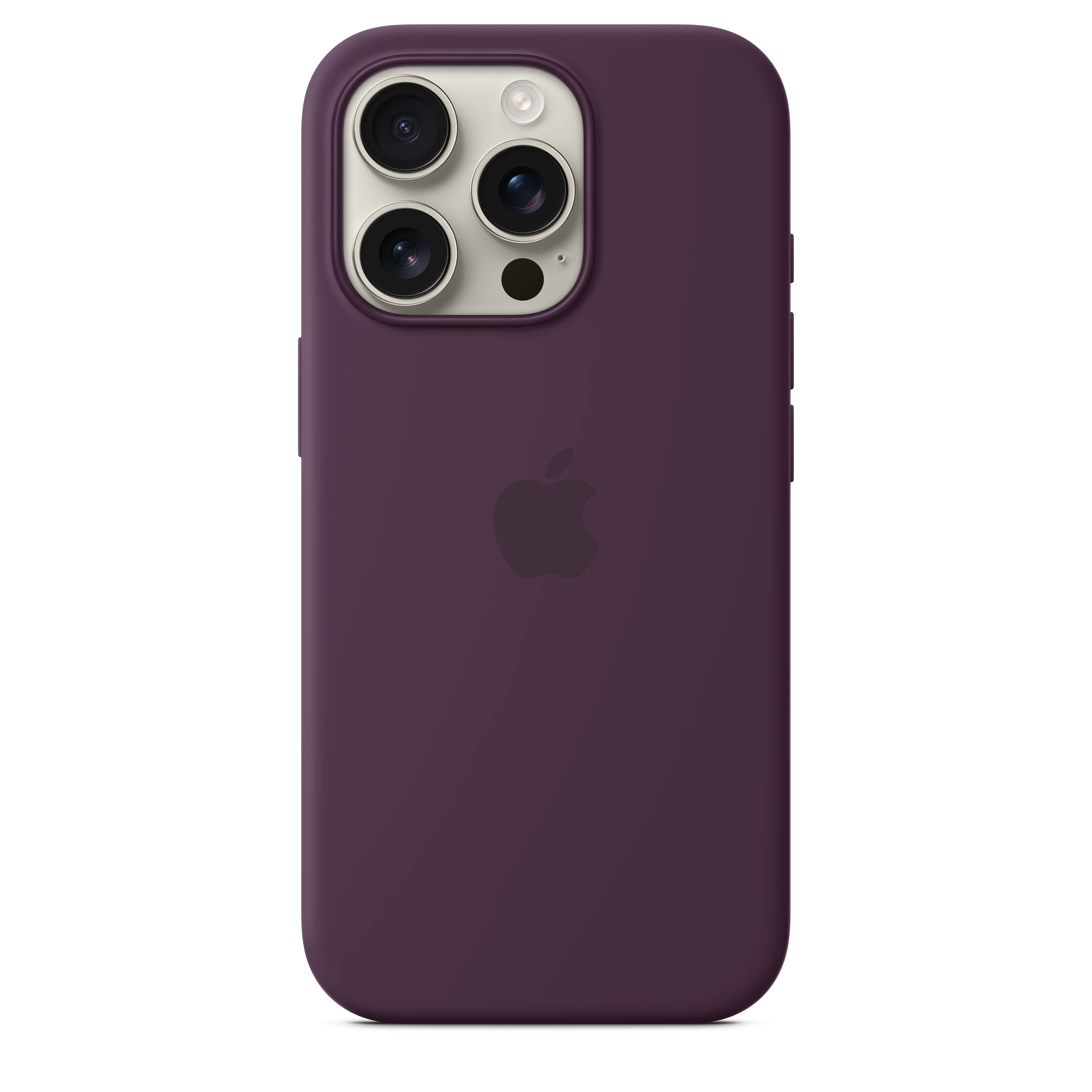 Funda de silicón con MagSafe para el iPhone 16 Pro - Color ciruela - Image 2