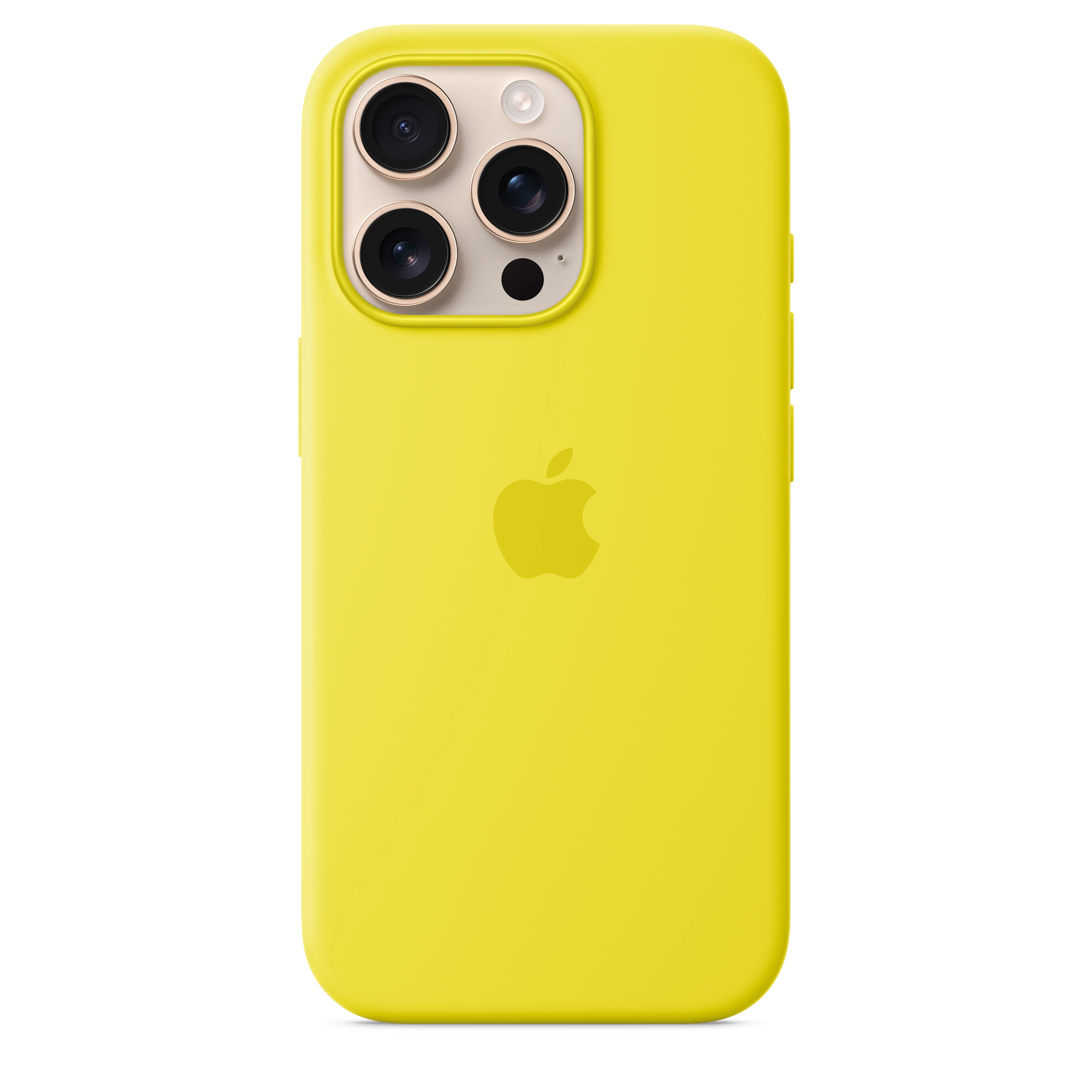 Funda de silicón con MagSafe para el iPhone 16 Pro - Amarillo carambola
