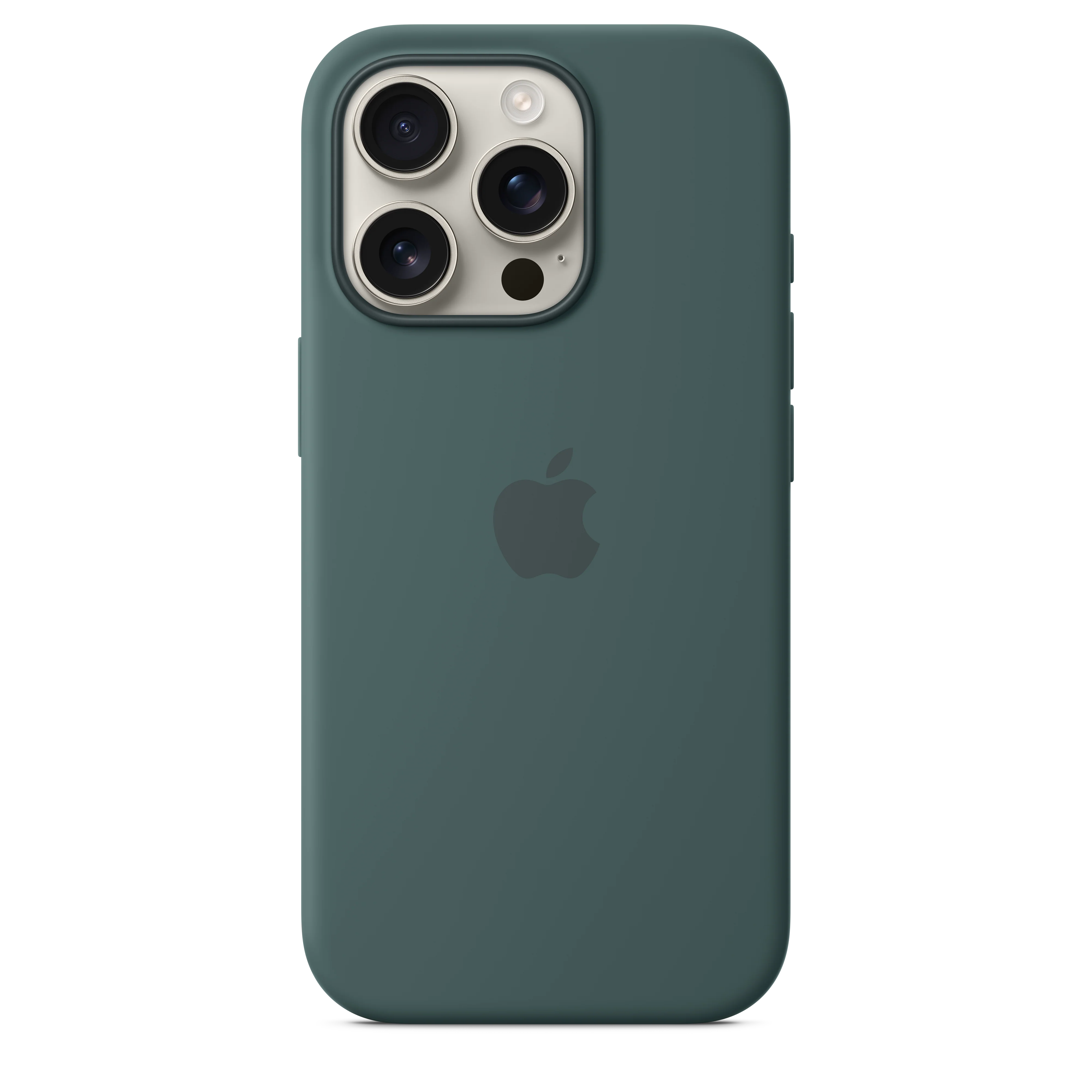 Funda de silicón con MagSafe para el iPhone 16 Pro - Verde lago - Image 2