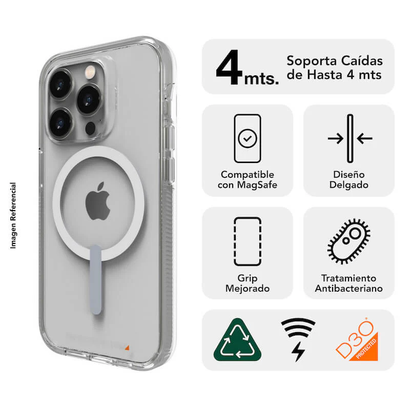 Case GEAR4 CRYSTAL PALACE SNAP Para iPhone 14 Pro - Transparente - Image 2