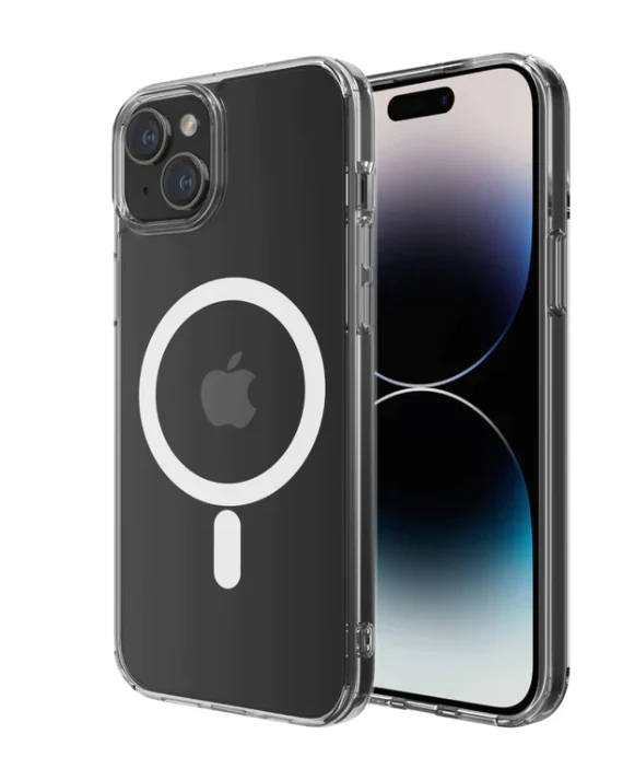 Case Qdos Hybrid Force con Snap (MagSafe) Para iPhone 15 - Transparente - Image 4