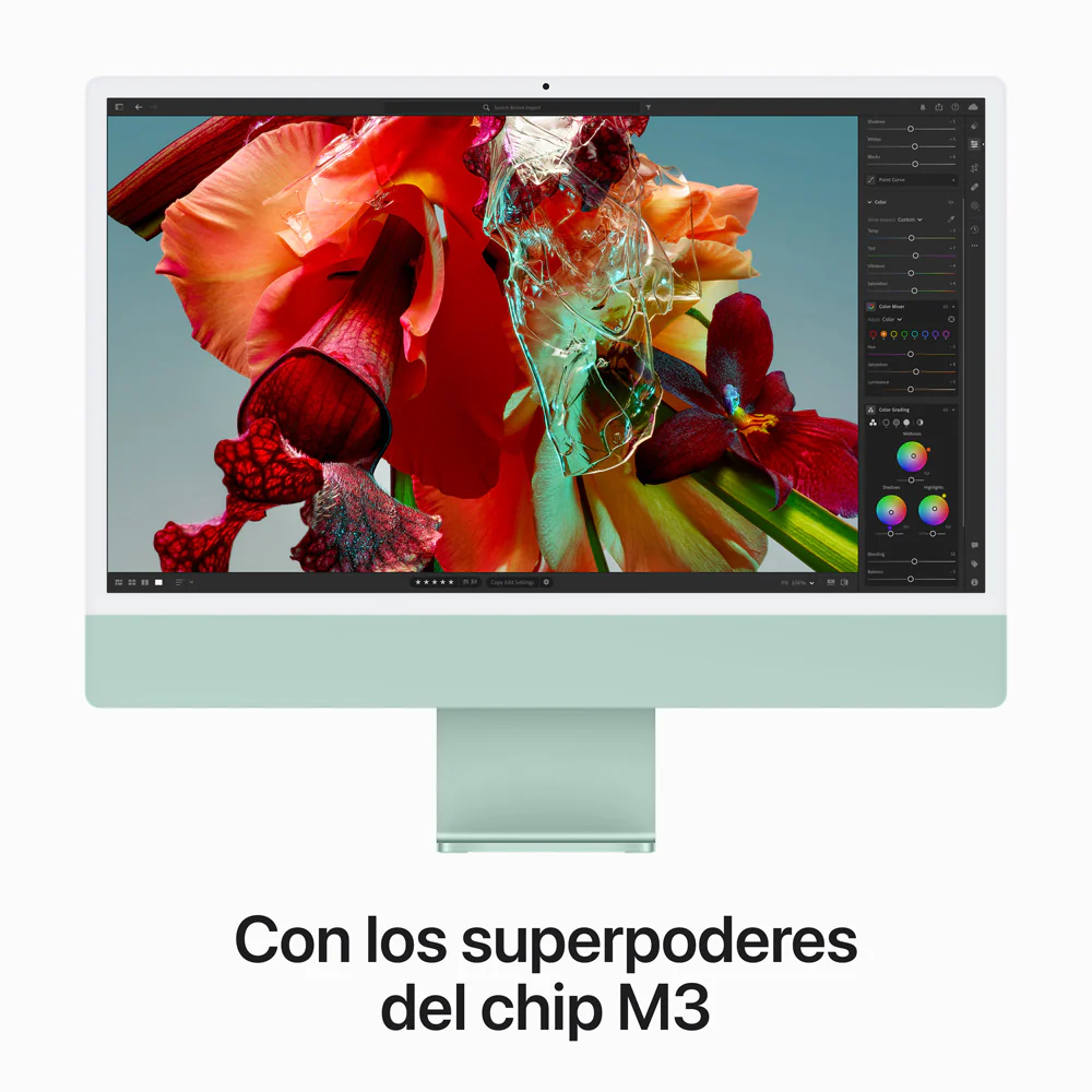 iMac con pantalla Retina 4,5K de 24 pulgadas: Chip M3 de Apple con CPU de 8 núcleos y GPU de 10 núcleos, 512 GB SSD - Verde - Image 4