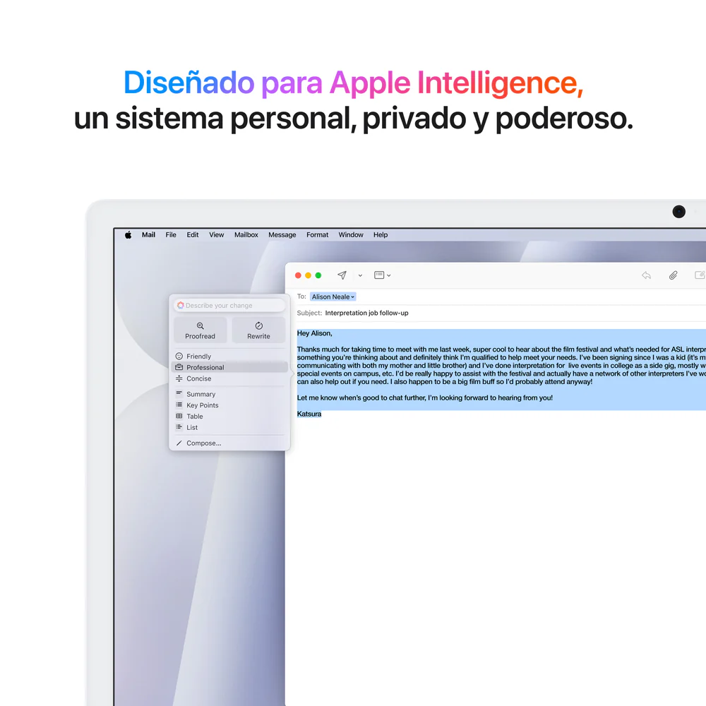 iMac con pantalla Retina 4,5K de 24 pulgadas: Chip M4 de Apple con CPU de 10 núcleos y GPU de 10 núcleos, 256 GB SSD - Plata - Image 5