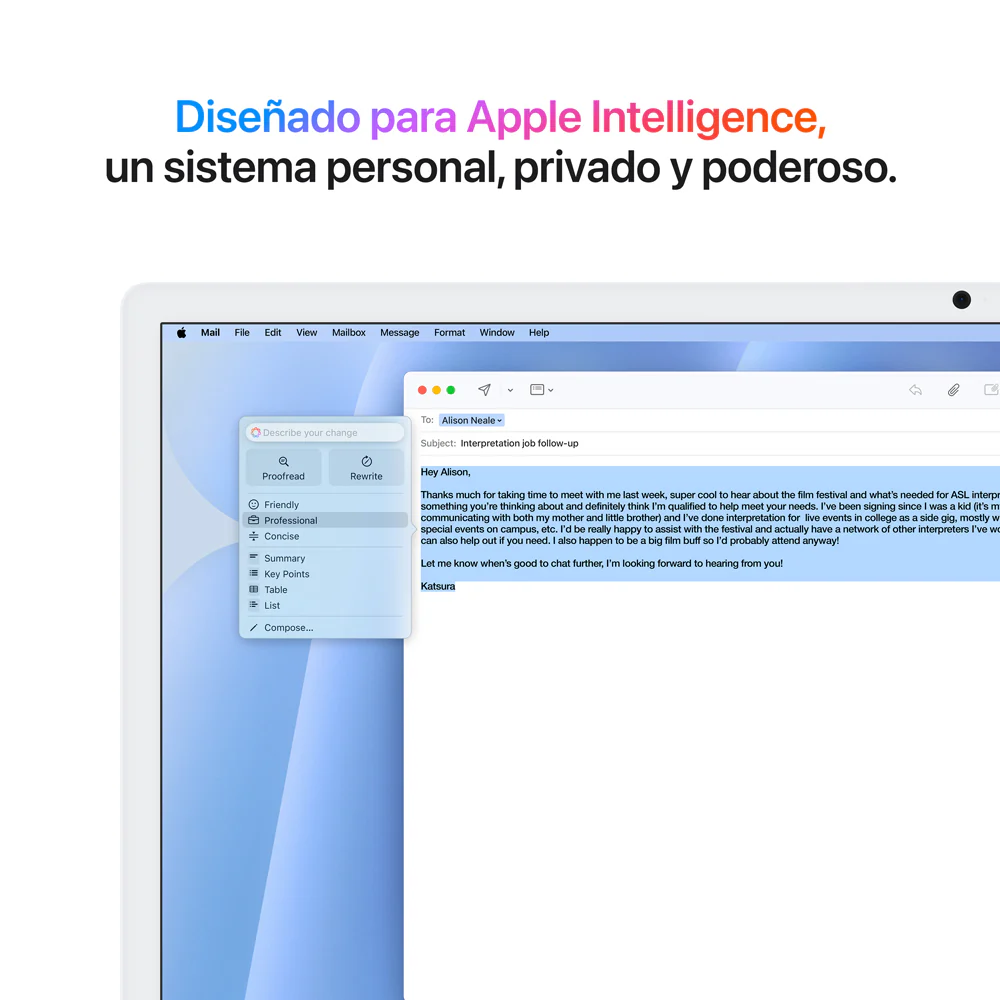 iMac con pantalla Retina 4,5K de 24 pulgadas: Chip M4 de Apple con CPU de 10 núcleos y GPU de 10 núcleos, 256 GB SSD - Azul - Image 5