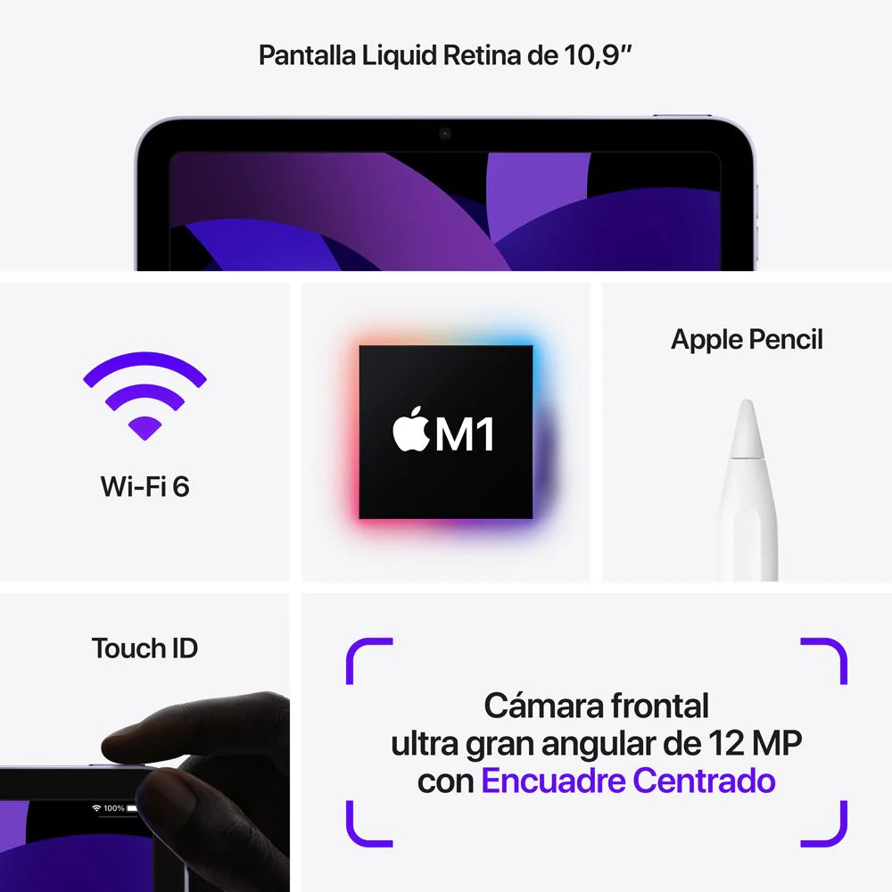 2022 iPad Air Wi-Fi 64 GB - Azul (5.ª generación) - Image 7