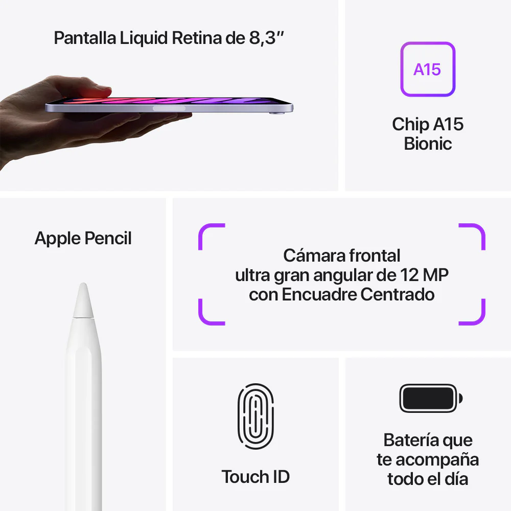 iPad mini Wi-Fi 256 GB - Gris espacial (6.ª generación) - Image 8