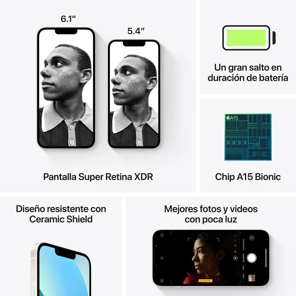 iPhone 13 128 GB Blanco estrella - Image 8