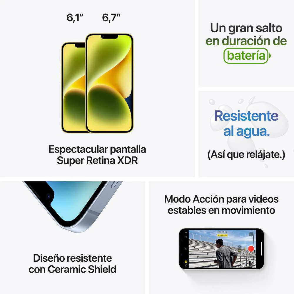 iPhone 14 Plus 256 GB en amarillo - Image 8