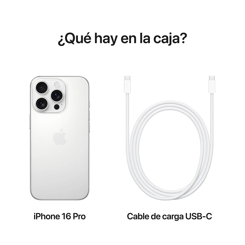 iPhone 16 Pro 128 GB Titanio blanco - Image 9