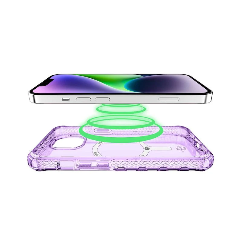 Case ITSKINS SUPREME MAGCLEAR Para iPhone 14 Plus - Morado - Image 4