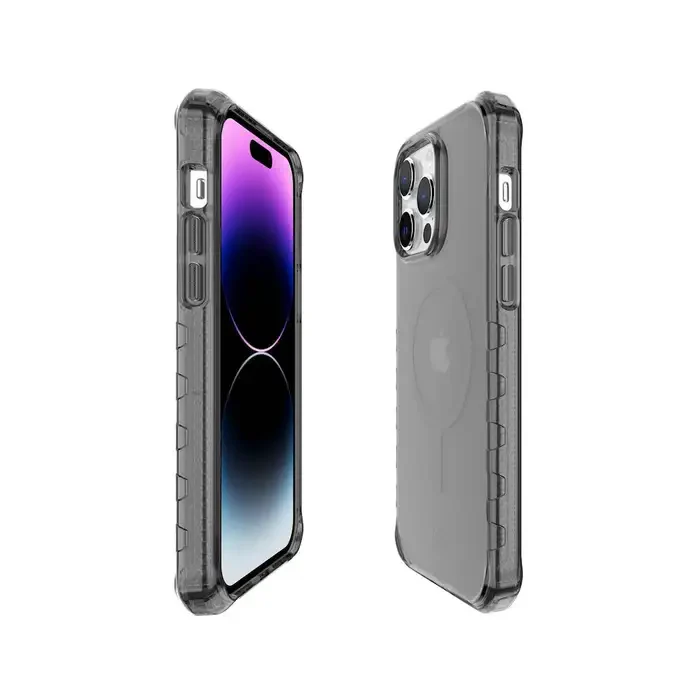 case ITSKINS Supreme MagClear para iPhone 14 Pro - Graphite