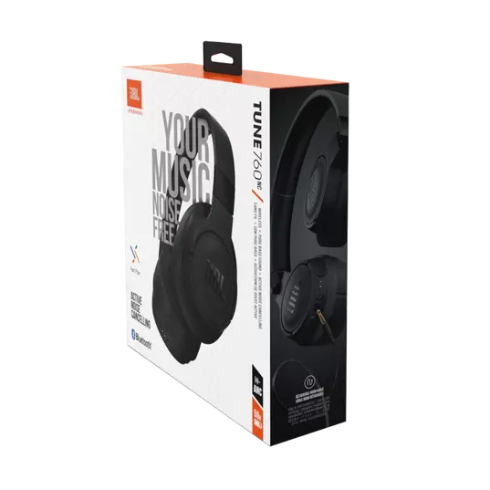 Auriculares Integrales Ialámbricos JBL BT Tune 760 con Cancelación del Ruido - Negro - Image 6