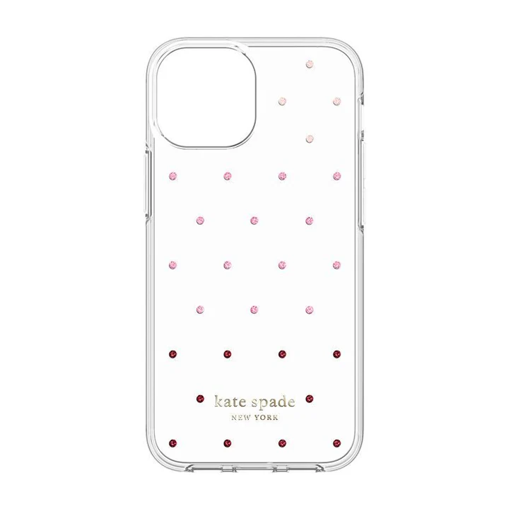 Case Kate Spade NY Para iPhone 13 Pro- Pin Dot Ombre/Rosa/Transparente - Image 3