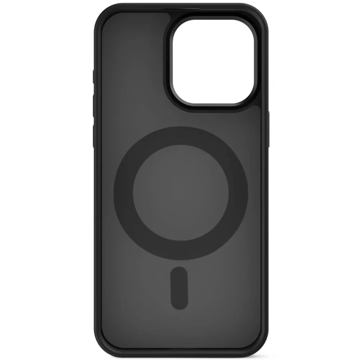 Case de soporte de lazo transparente de plastico reciclado para iPhone 15 Pro Max  -  Negro Esmerilado - Image 5