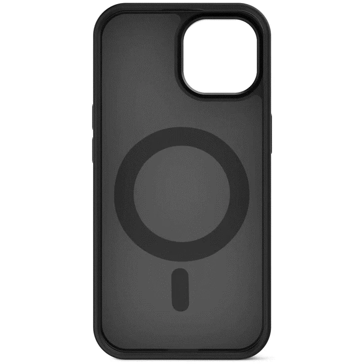 Case de soporte de lazo transparente de plastico reciclado para iPhone 15 -  Negro Esmerilado - Image 2