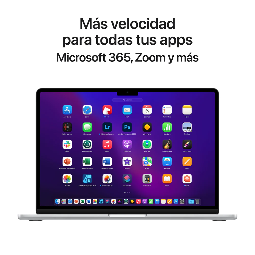 MacBook Air de 13 pulgadas: Chip M2 de Apple con CPU de ocho núcleos y GPU de ocho núcleos, 256 GB SSD - Plata - Image 10