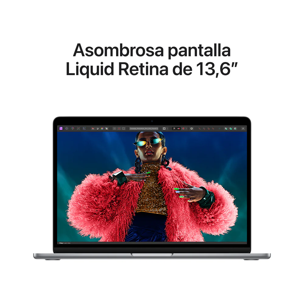 MacBook Air de 13 pulgadas: Chip M3 de Apple con CPU de 8 núcleos y GPU de 8 núcleos, 256 GB SSD - Gris espacial - Image 5