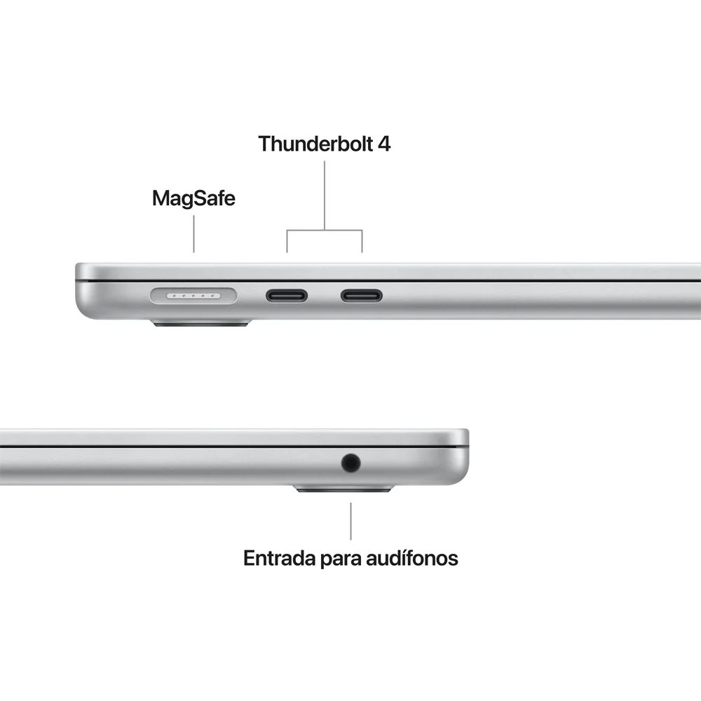 MacBook Air de 13 pulgadas: Chip M5 de Apple con CPU de 10 núcleos y GPU de 10 núcleos, 1 TB SSD - Plata - Image 6
