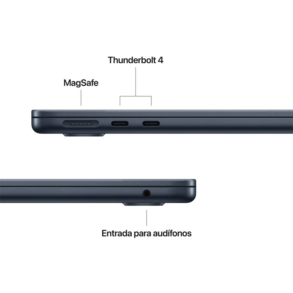 MacBook Air de 13 pulgadas: Chip M5 de Apple con CPU de 10 núcleos y GPU de 8 núcleos, 512 GB SSD - Azul medianoche - Image 6