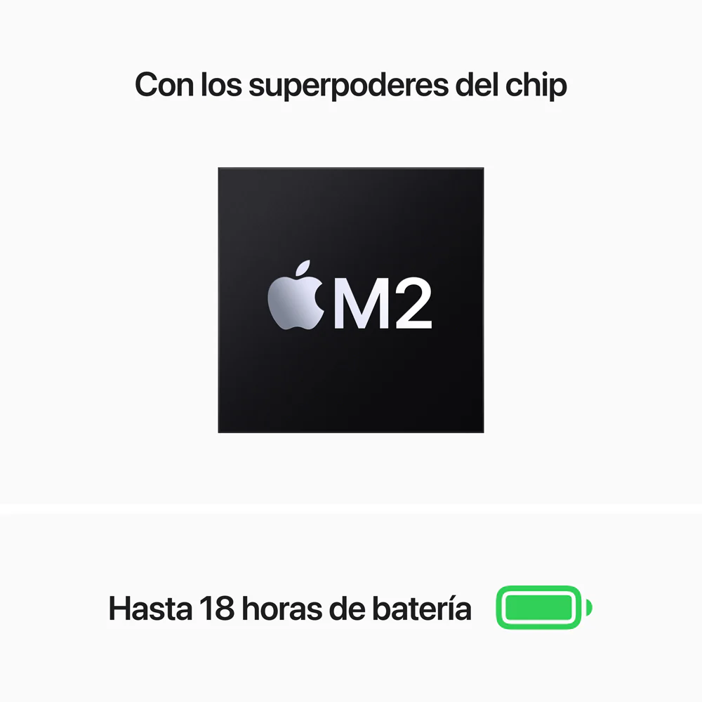 MacBook Air de 13 pulgadas: Chip M2 de Apple con CPU de ocho núcleos y GPU de diez núcleos, 512 GB SSD - Azul medianoche - Image 4