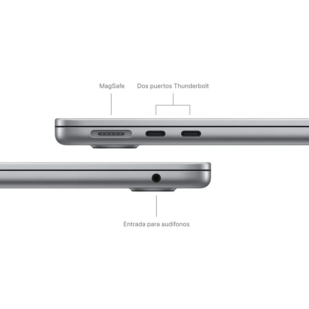 MacBook Air de 13 pulgadas: Chip M3 de Apple con CPU de 8 núcleos y GPU de 8 núcleos, 256 GB SSD - Gris espacial - Image 7