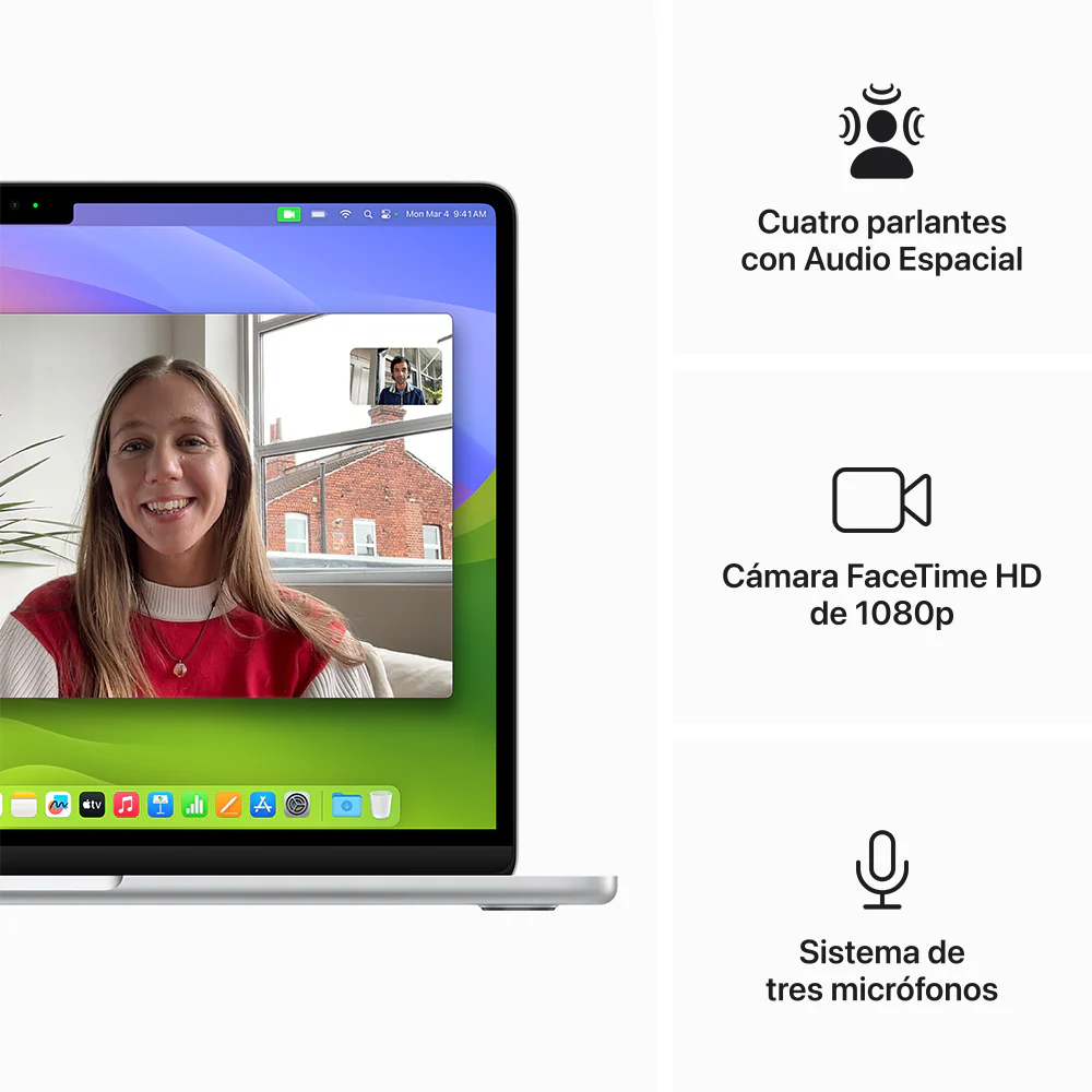 MacBook Air de 13 pulgadas: Chip M3 de Apple con CPU de 8 núcleos y GPU de 10 núcleos, 512 GB SSD - Plata - Image 6