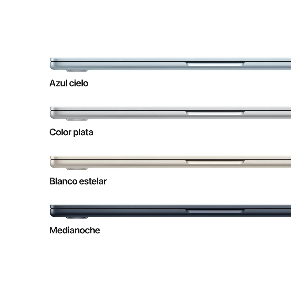 MacBook Air de 13 pulgadas: Chip M4 de Apple con CPU de 10 núcleos y GPU de 8 núcleos, 256 GB SSD - Plata - Image 3