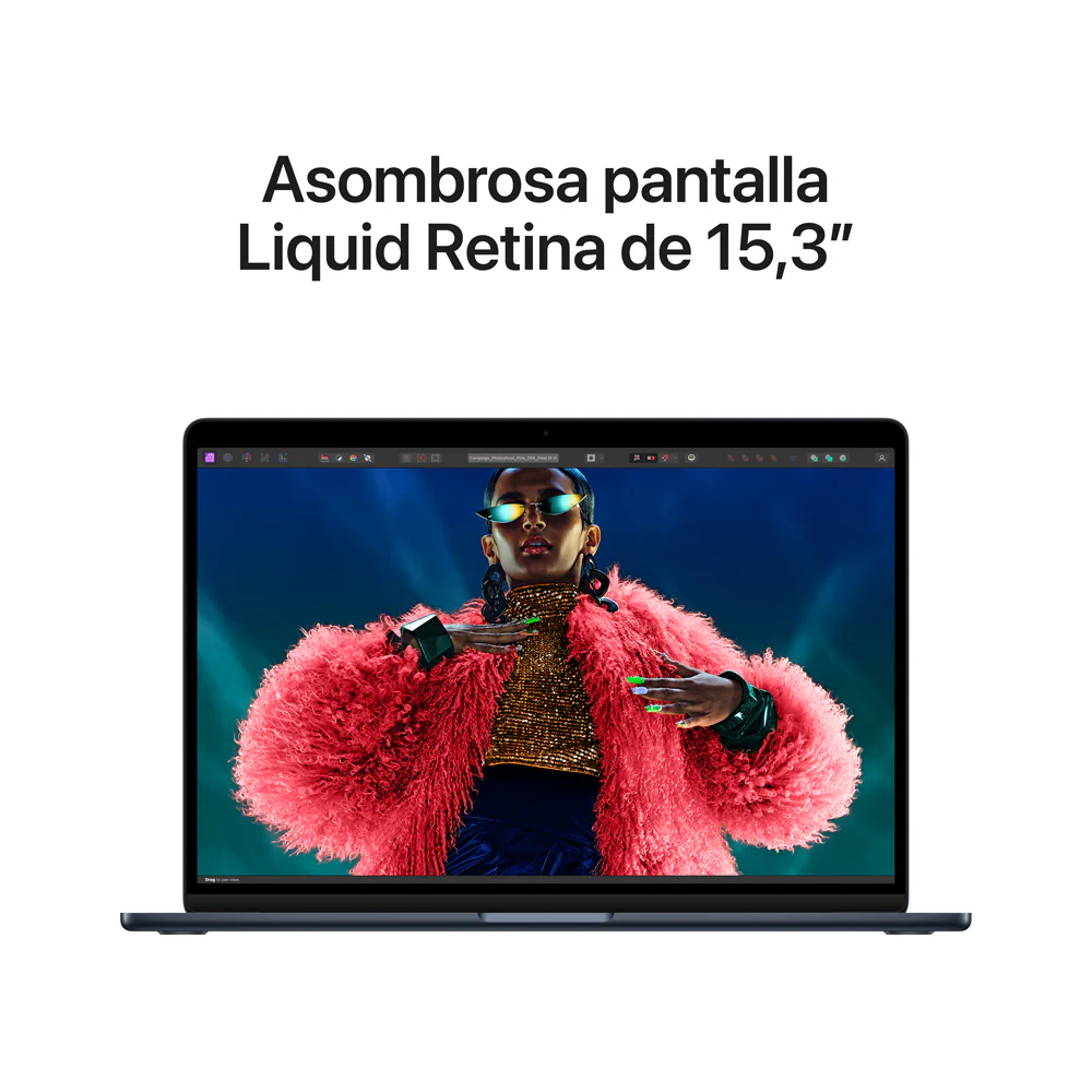 MacBook Air de 15 pulgadas: Chip M3 de Apple con CPU de 8 núcleos y GPU de 10 núcleos, 512 GB SSD - Azul medianoche - Image 5