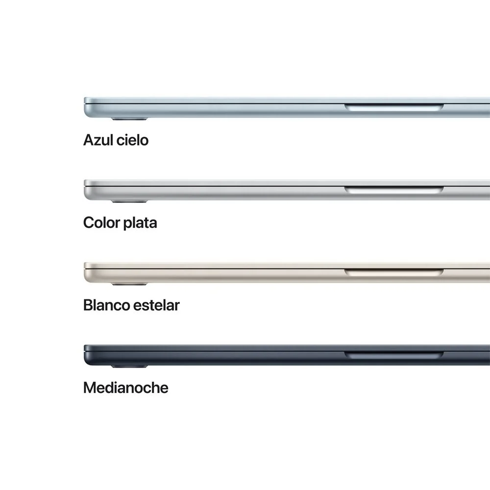 MacBook Air de 15 pulgadas: Chip M5 de Apple con CPU de 10 núcleos y GPU de 10 núcleos, 1 TB SSD - Plata - Image 3