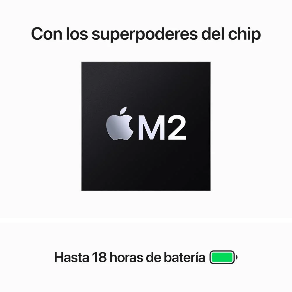 MacBook Air de 15 pulgadas: Chip M2 de Apple con CPU de ocho núcleos y GPU de diez núcleos, 256 GB SSD - Gris espacial - Image 4