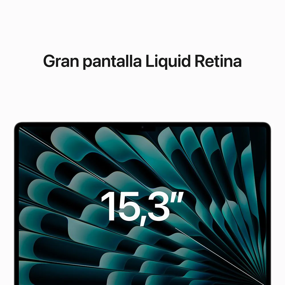 MacBook Air de 15 pulgadas: Chip M2 de Apple con CPU de ocho núcleos y GPU de diez núcleos, 512 GB SSD - Plata - Image 5