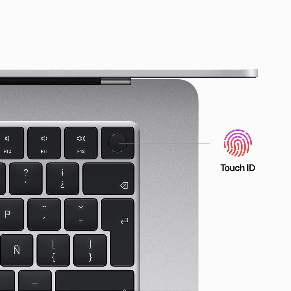 MacBook Air de 15 pulgadas: Chip M2 de Apple con CPU de ocho núcleos y GPU de diez núcleos, 512 GB SSD - Plata - Image 8
