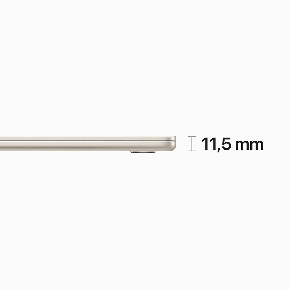 MacBook Air de 15 pulgadas: Chip M2 de Apple con CPU de ocho núcleos y GPU de diez núcleos, 256 GB SSD - Blanco estrella - Image 3