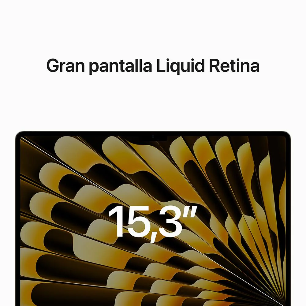 MacBook Air de 15 pulgadas: Chip M2 de Apple con CPU de ocho núcleos y GPU de diez núcleos, 256 GB SSD - Blanco estrella - Image 5