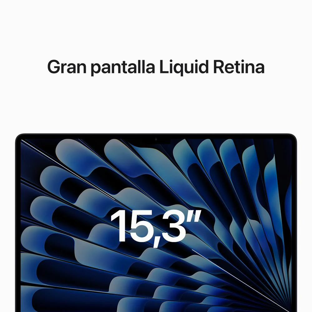 MacBook Air de 15 pulgadas: Chip M2 de Apple con CPU de ocho núcleos y GPU de diez núcleos, 256 GB SSD - Azul medianoche - Image 5
