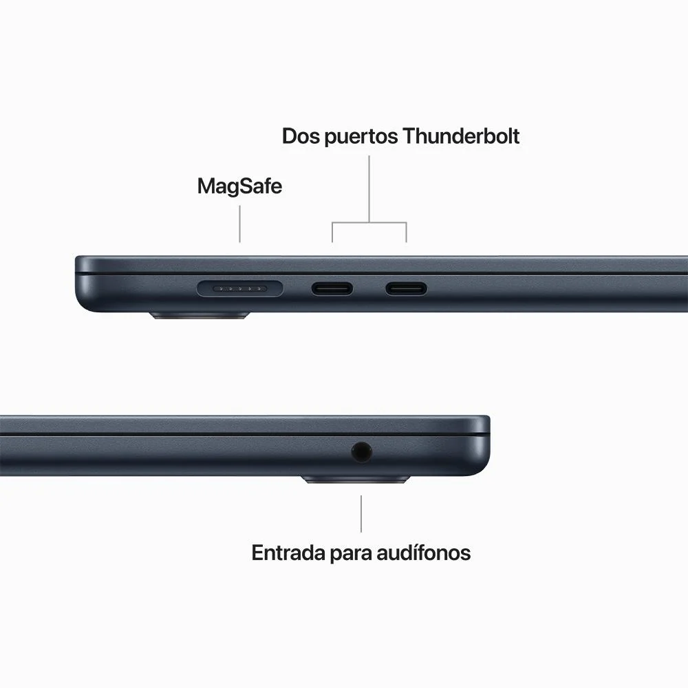 MacBook Air de 15 pulgadas: Chip M2 de Apple con CPU de ocho núcleos y GPU de diez núcleos, 512 GB SSD - Azul medianoche - Image 9