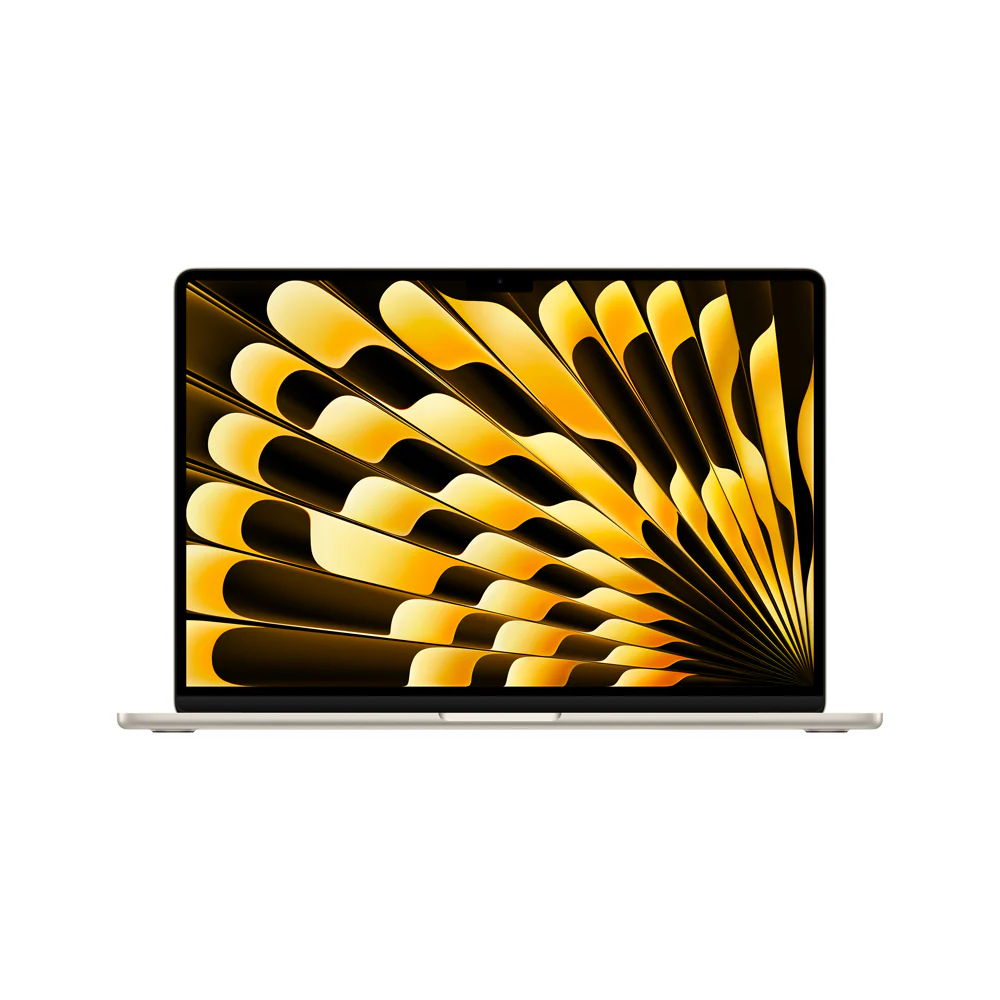 MacBook Air de 15 pulgadas: Chip M3 de Apple con CPU de 8 núcleos y GPU de 10 núcleos, 256 GB SSD - Blanco estrella