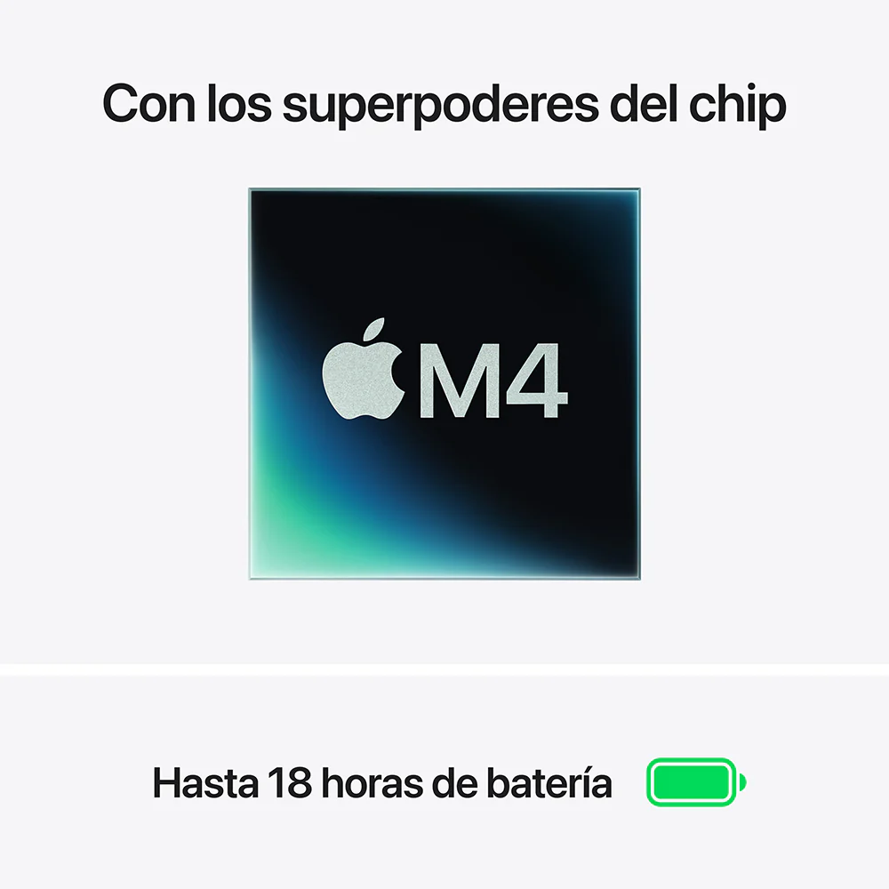 MacBook Air de 15 pulgadas: Chip M4 de Apple con CPU de 10 núcleos y GPU de 10 núcleos, 512 GB SSD - Blanco estrella - Image 4