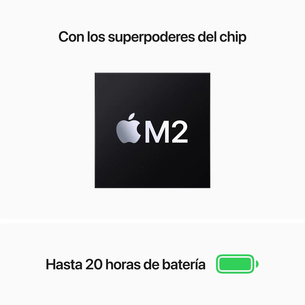 MacBook Pro de 13 pulgadas: Chip M2 de Apple con CPU de ocho núcleos y GPU de diez núcleos, 512 GB SSD - Gris espacial - Image 3