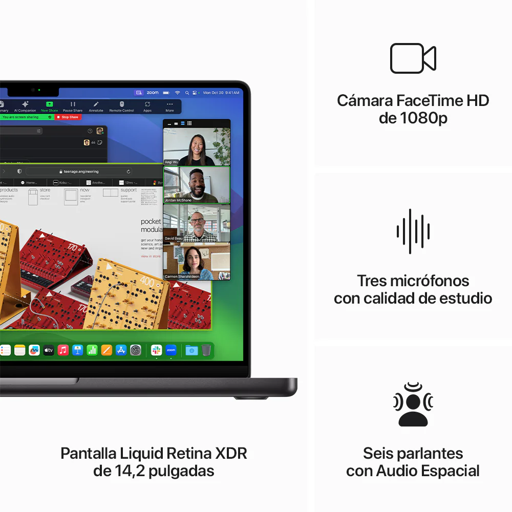MacBook Pro de 14 pulgadas: Chip M3 Max de Apple con CPU de 14 núcleos y GPU de 30 núcleos, 1 TB SSD - Negro espacial - Image 5