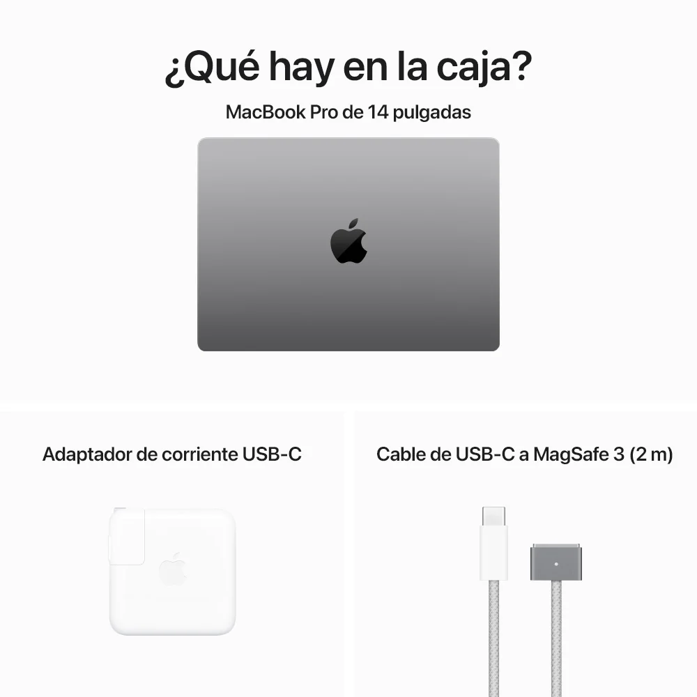 MacBook Pro de 14 pulgadas: Chip M3 de Apple con CPU de 8 núcleos y GPU de 10 núcleos, 1 TB SSD - Gris espacial - Image 10
