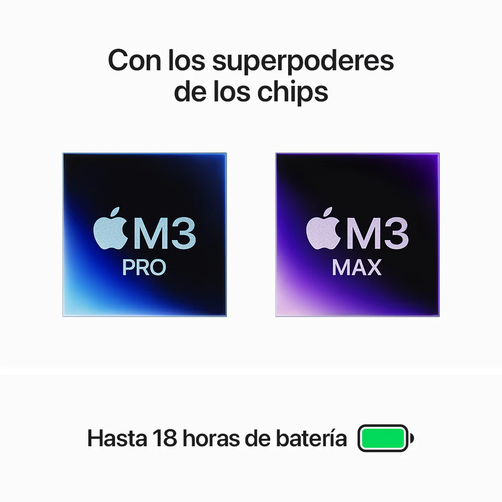 MacBook Pro de 14 pulgadas: Chip M3 Pro de Apple con CPU de 12 núcleos y GPU de 18 núcleos, 1 TB SSD - Plata - Image 4