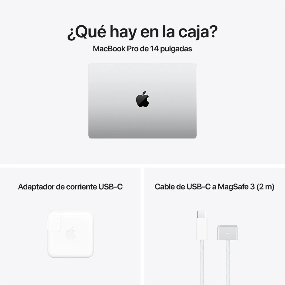 MacBook Pro de 14 pulgadas: Chip M4 Pro de Apple con CPU de 14 núcleos y GPU de 20 núcleos, 1 TB SSD - Plata - Image 8