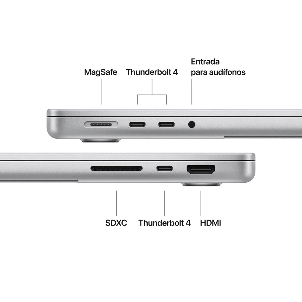 MacBook Pro de 14 pulgadas: Chip M5 de Apple con CPU de 10 núcleos y GPU de 10 núcleos, 1 TB SSD - Plata - Image 7