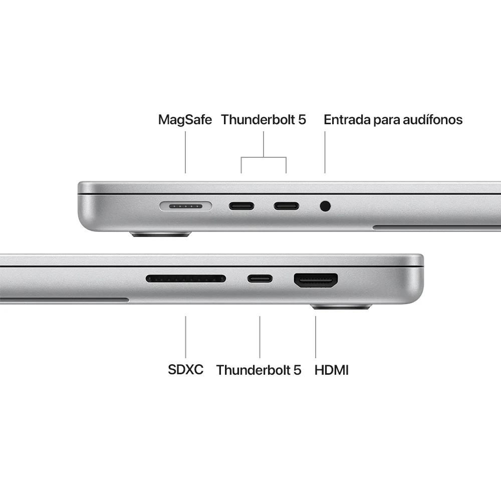 MacBook Pro de 16 pulgadas: Chip M4 Max de Apple con CPU de 16 núcleos y GPU de 40 núcleos, 1 TB SSD - Plata - Image 7