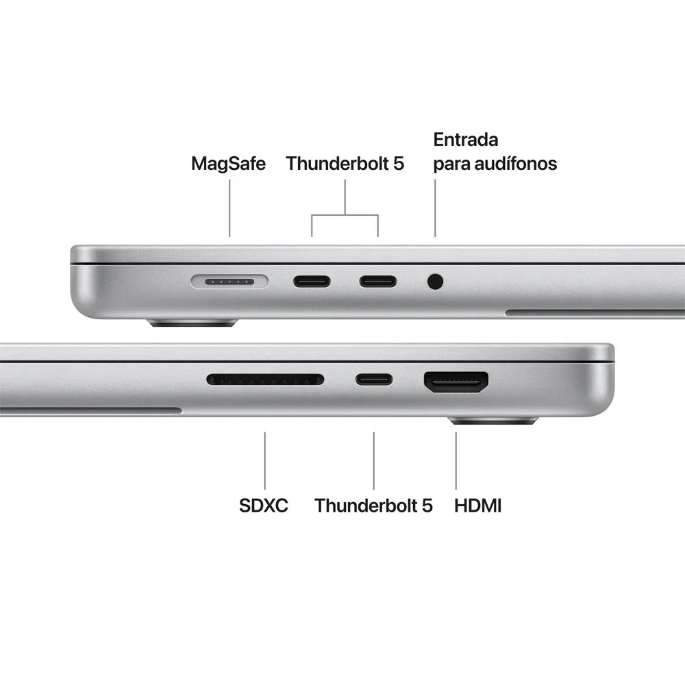 MacBook Pro de 16 pulgadas: Chip M5 Pro de Apple con CPU de 18 núcleos y GPU de 20 núcleos, 1 TB SSD - Plata - Image 7