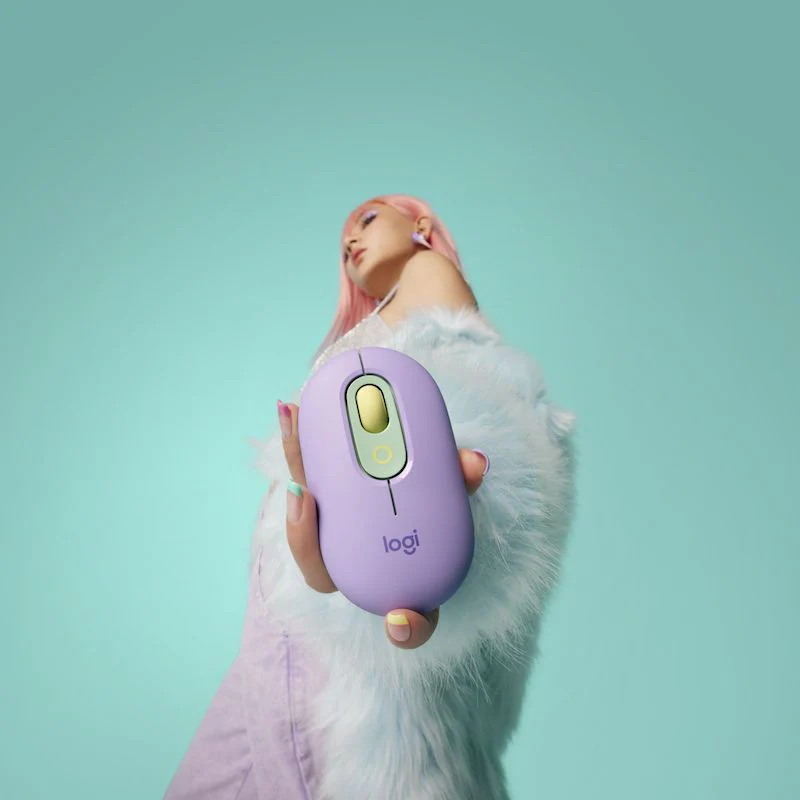 MOUSE LOGITECH POP WIRELESS BT -  MORADO/VERDE - Image 6